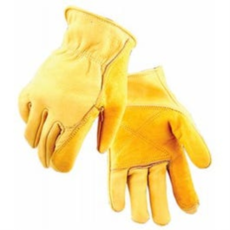 Iron Fencer Gloves, Gold Cowhide, Fleece Lined, Men’s XL