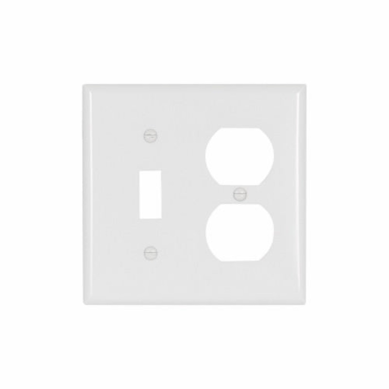 Eaton Cooper Wiring Combination Wallplate, White