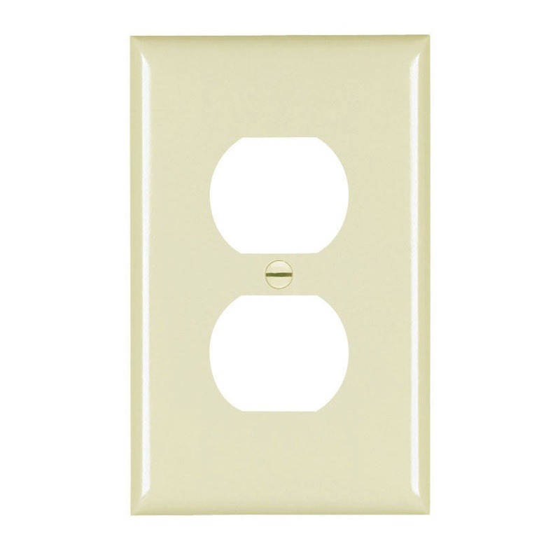 Legrand Pass & Seymour TradeMaster Jumbo 1-Gang Nylon Wall Plate 1 Duplex Receptacle Opening