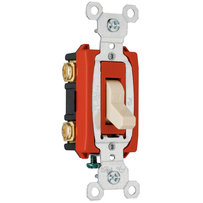 Pass & Seymour Hard Use Specification Grade Switch, Ivory