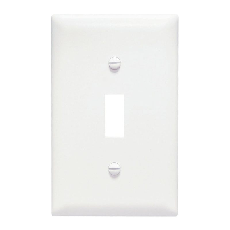 Pass & Seymour Toggle Switch Openings, One Gang, White