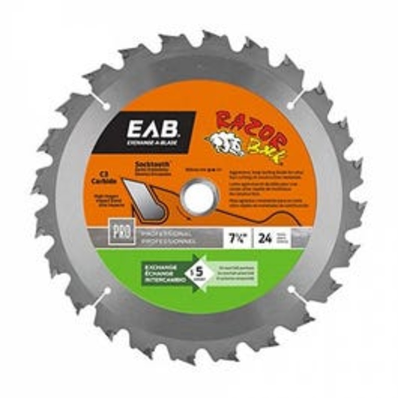 Circular Saw Blade, Razor Back, Demo, 7-1/4-In. x 24T