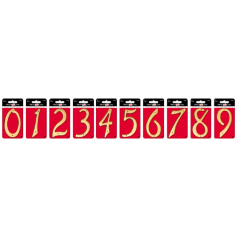 4  BRASS NUMBER 7