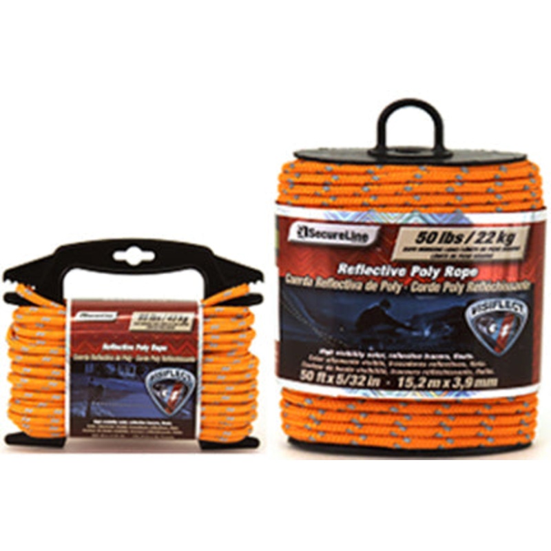 5/32 X50  ORANGE REFLECTIVE ROPE
