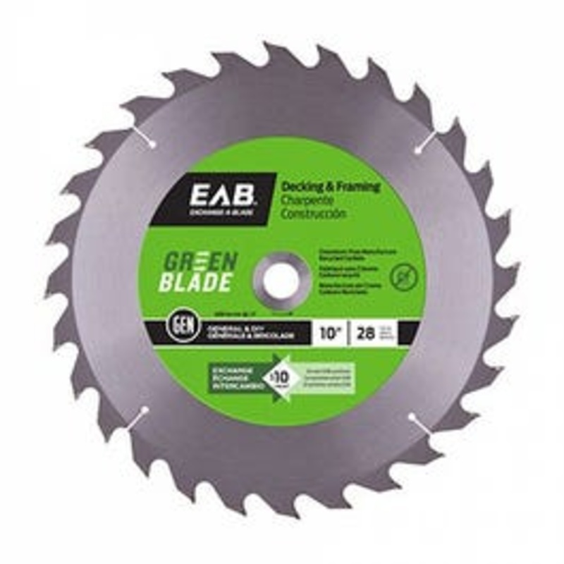 Circular Saw Blade, 10-In. x 28T