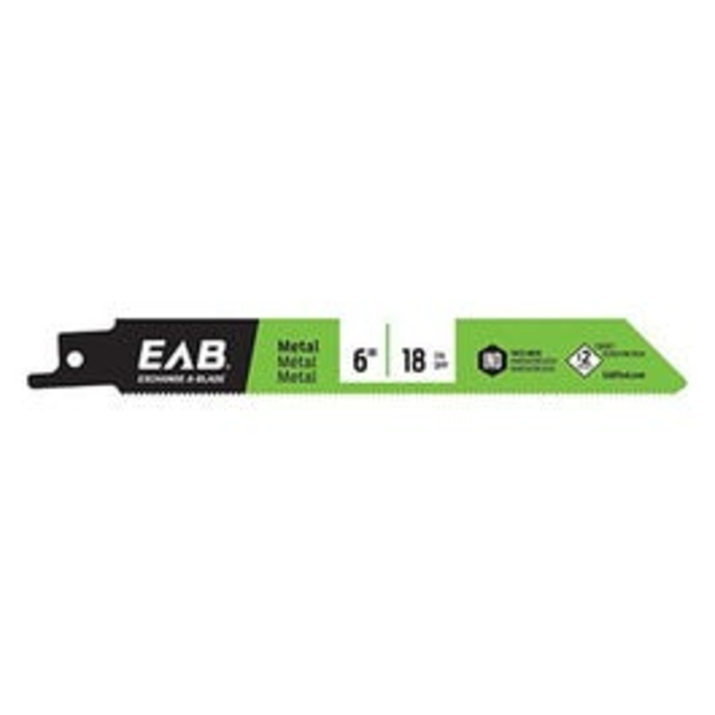 Reciprocating Saw Blade, Bi-Metal, 6-In. x 18 TPI