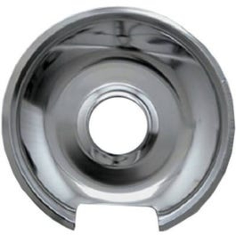 Electric Range Drip Pan, “E” Series Hinged Element, Chrome, 8-In.