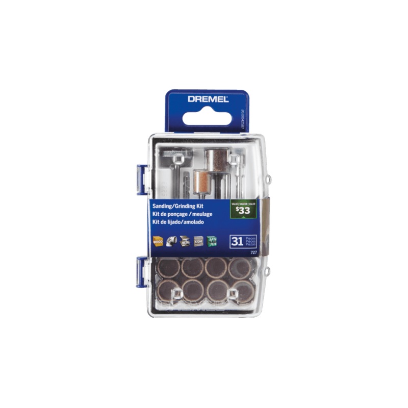 Dremel 727-01 31 Piece Sanding/Grinding Rotary Accessory Micro Kit