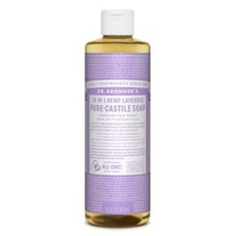 Pure Castile Liquid Soap, Lavender, 16-oz.