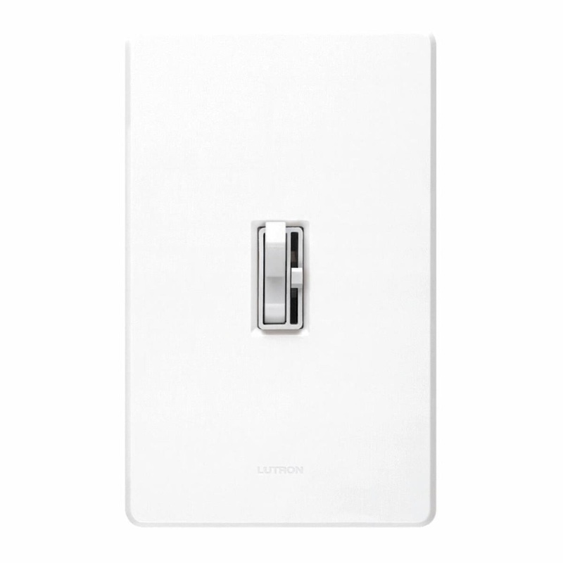 Lutron Toggler Incandescent White Preset Slide Dimmer Switch