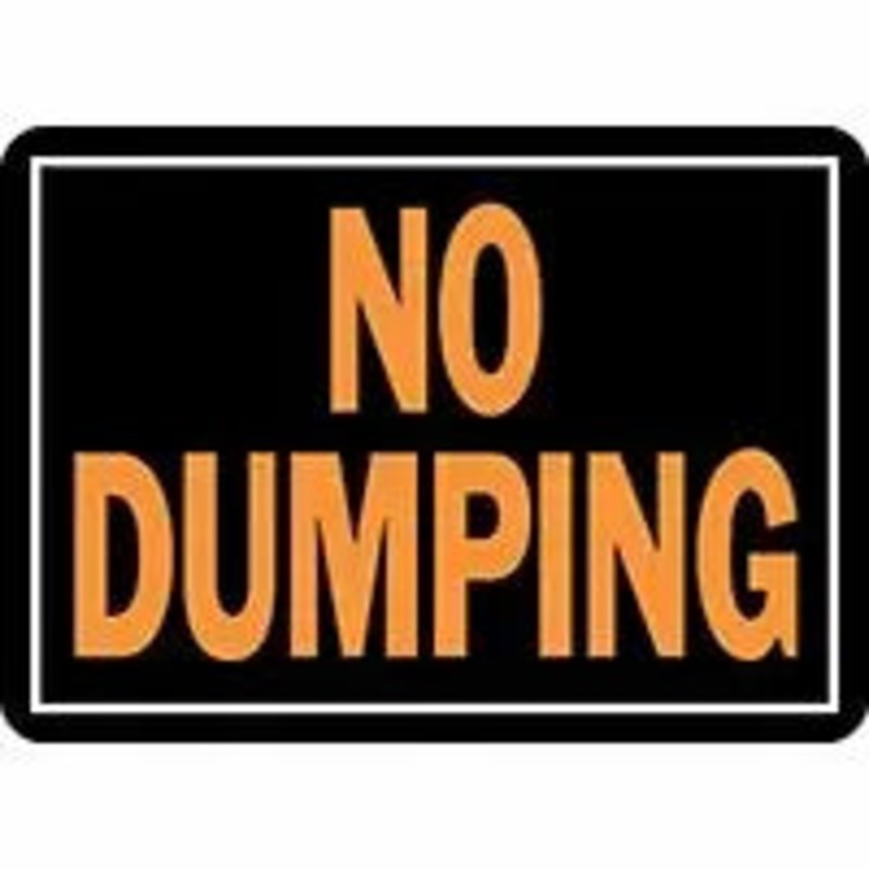 Hy-Ko Products Sign, “No Dumping”, Hy-Glo Aluminum, 10 x 14-In.