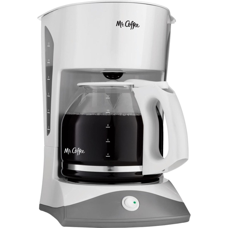 Mr Coffee 12 Cup Switch White Coffee Maker