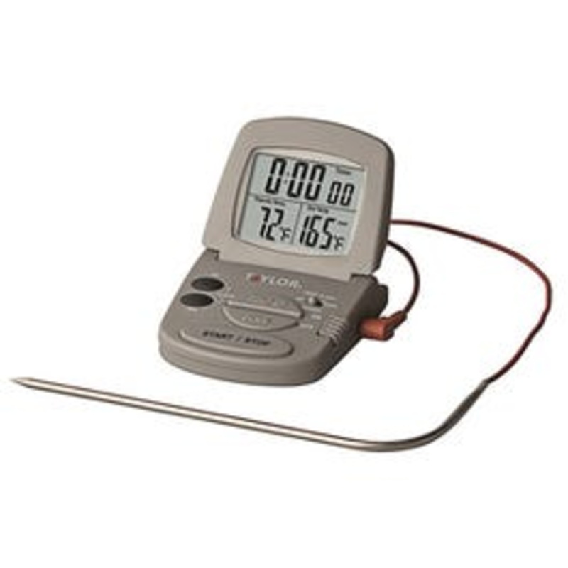 Oven Thermometer, With Meat Probe & Timer, Digital, Magnetic, 2 “AAA”