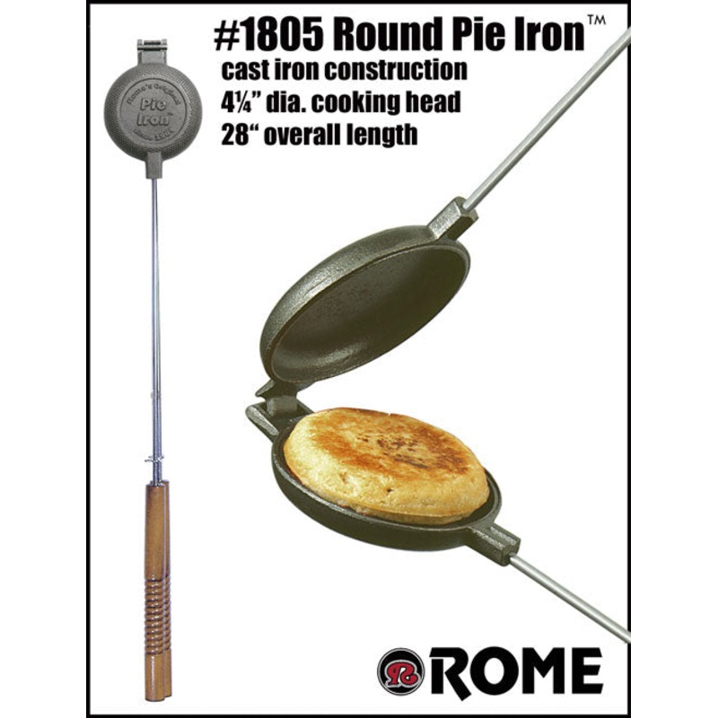 Rome Industries Round Pudgy Pie Iron – Cast Iron