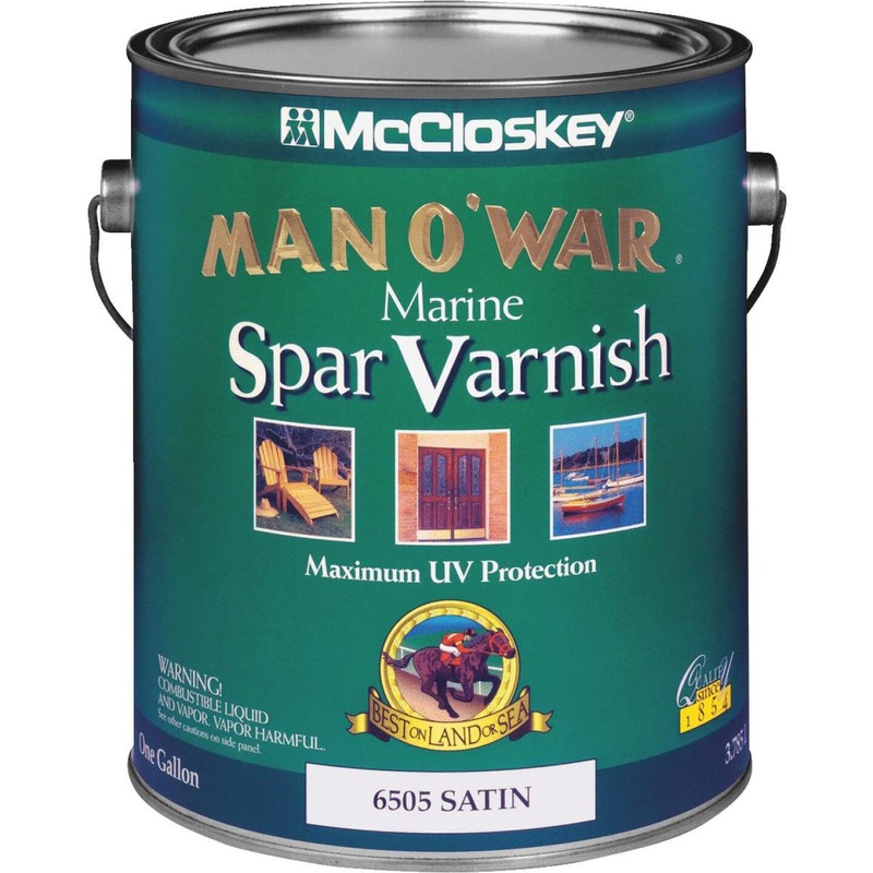 McCloskey Man O’War VOC Satin Spar Interior & Exterior Varnish, Gallon