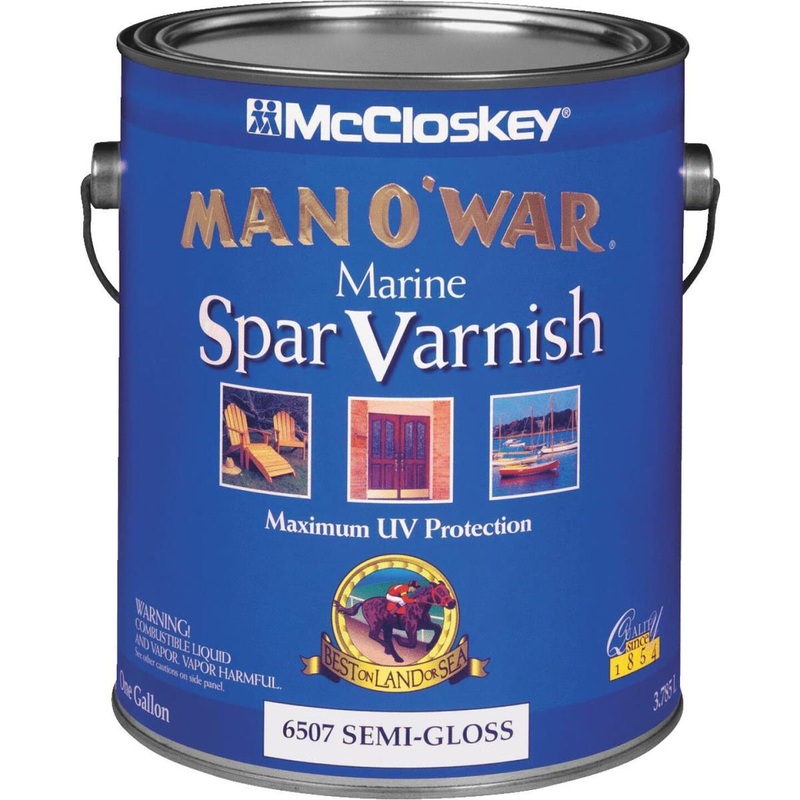 McCloskey Man O’War VOC Semi-Gloss Spar Interior & Exterior Varnish, Gallon
