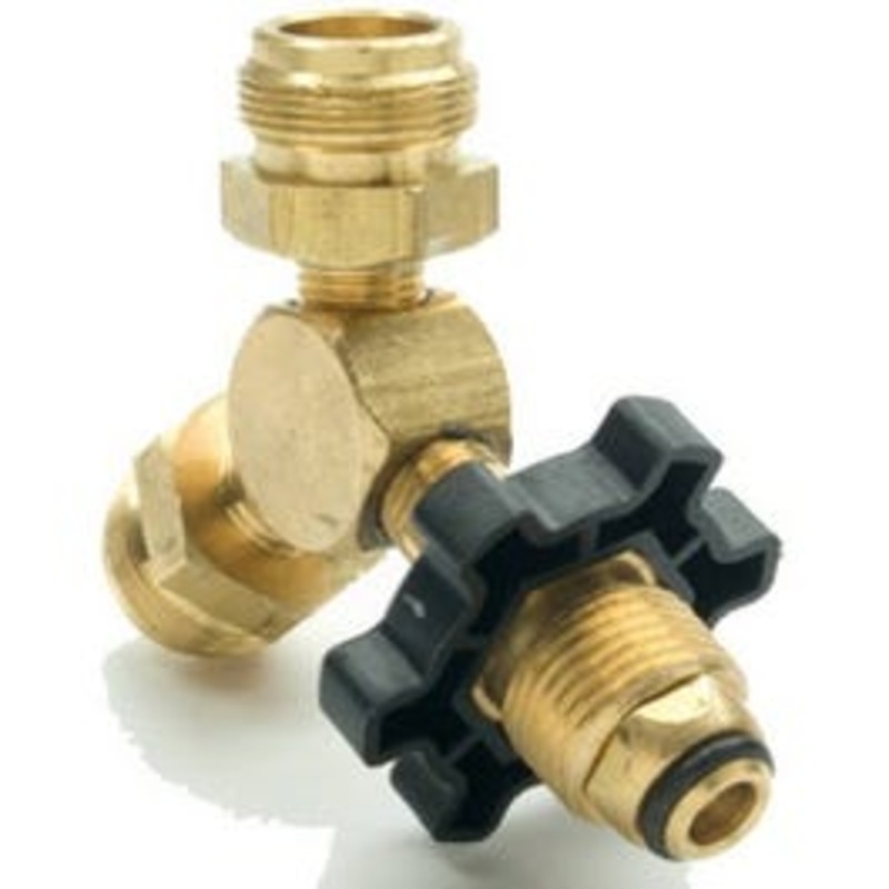 Propane “Y” Male Cylinder Adapter With Handwheel