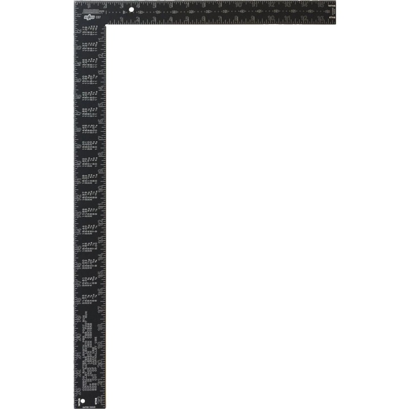 Johnson Level 16 In. x 24 In. Black Aluminum Big J Pro Carpenter’s Square