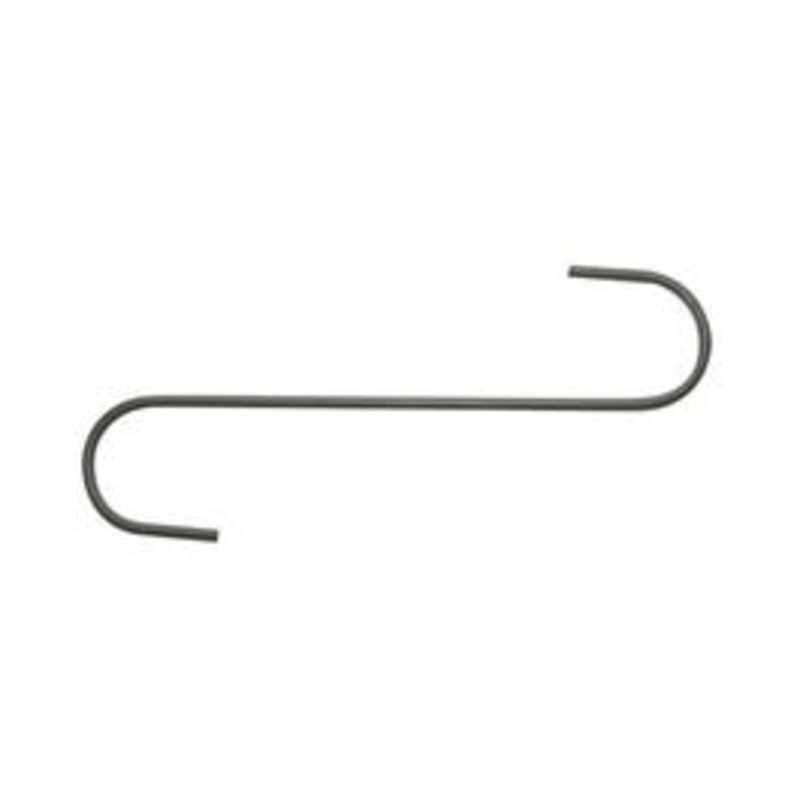 Garden “S” Hook, Black, 12-In., 2-Pk.