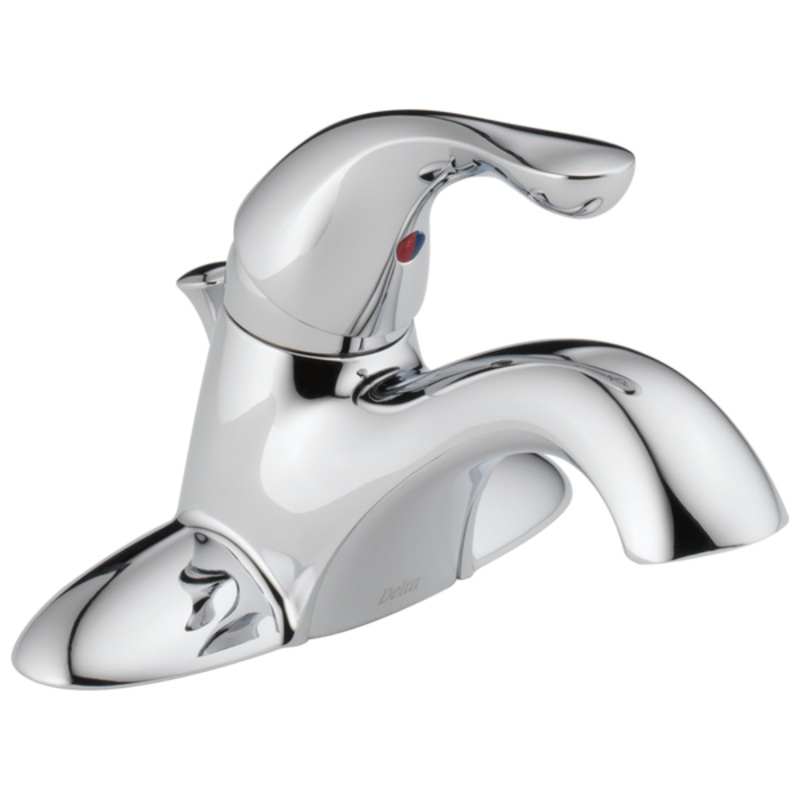 Delta Classic Single Handle Centerset Lavatory Faucet, Chrome 4″