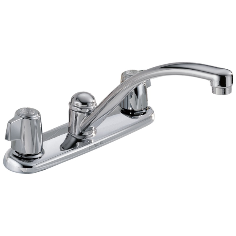 Delta Two Handle Kitchen Faucet In Chrome