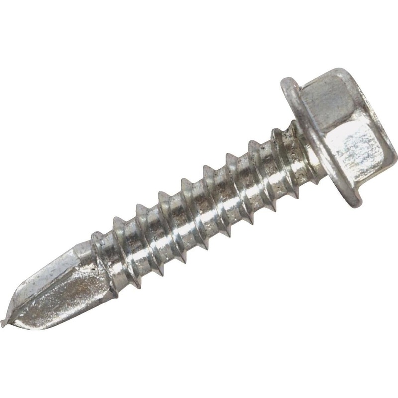 Hillman #10 – 16 x 2 In. Hex Washer Head Self-Drilling Sheet Metal Screw (100 Ct.)