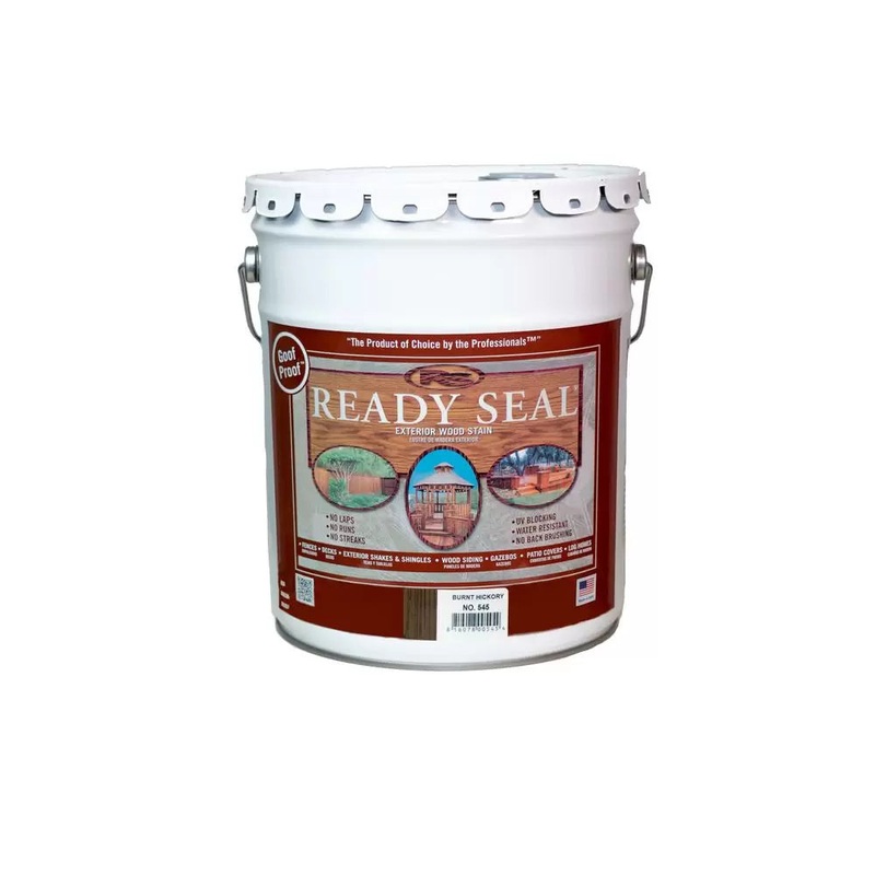 Ready Seal Exterior Wood Stain and Sealer – Burnt Hickory , 5 Gallon