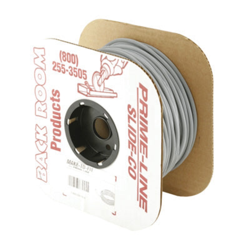 Prime-Line P 7947 – Screen Retainer Vinyl Spline, .185″ Round, Gray, 5′ per roll.