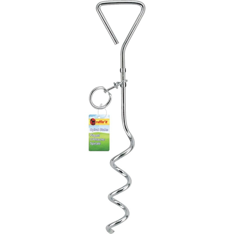 Westminster Pet Ruffin’ it 15.33 In. Corkscrew Tempered Steel Dog Tie-Out Stake