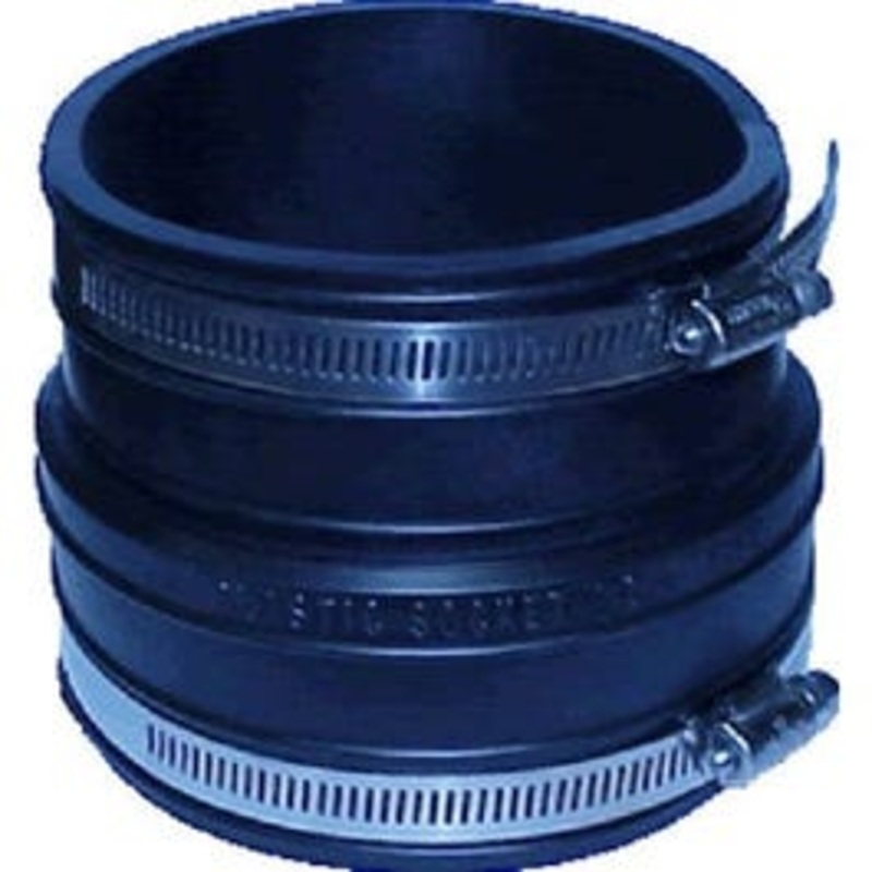 Flexible Socket to Pipe Coupling, 3 x 3-In.