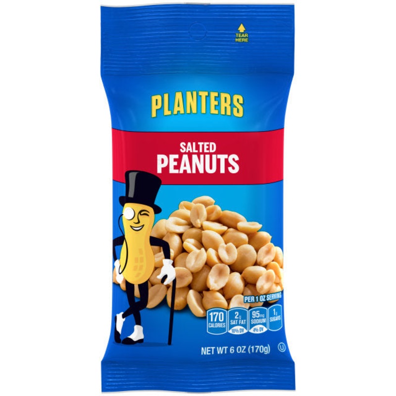 PLANTERS Salted Peanuts 6 OZ BAG