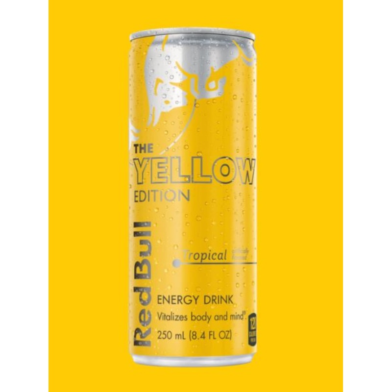 Red Bull Yellow Edition Tropical Flavor Energy Drink