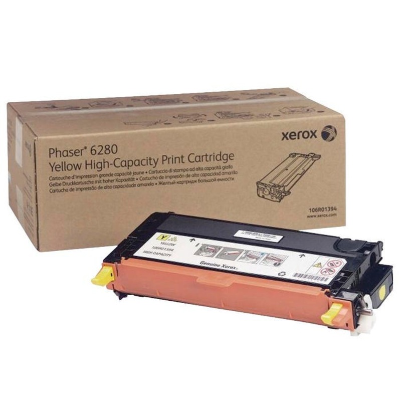 Xerox Ink Toner Cartridge, 106R01394, Yellow