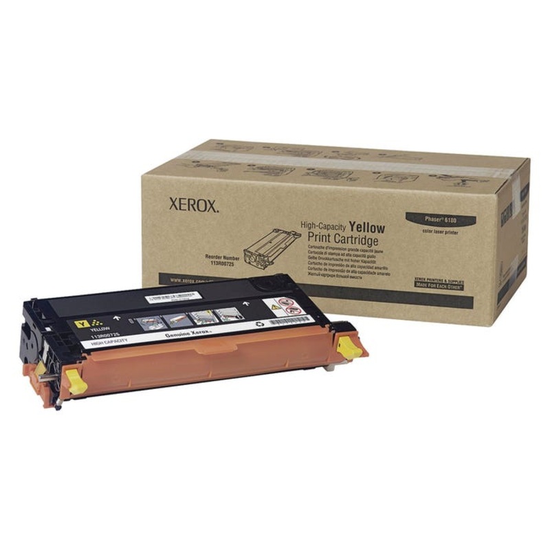 Xerox Ink Toner Cartridge, 113R00725, Yellow