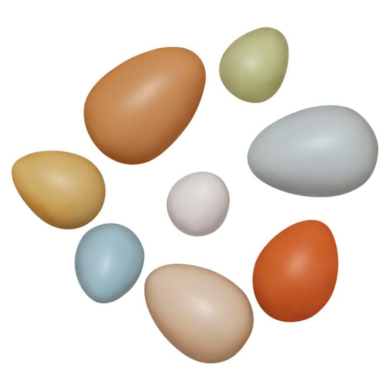 Yellow Door Size-Sorting Eggs, Set of 8
