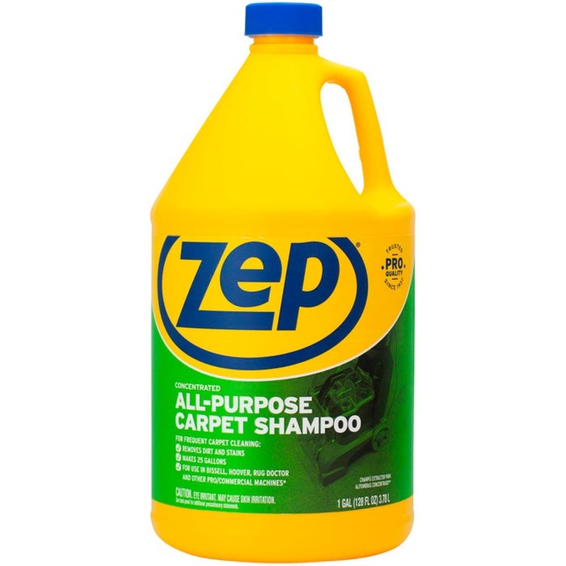 Zep Concentrated All-Purpose Carpet Shampoo, 128 Fluid Ounces, Blue