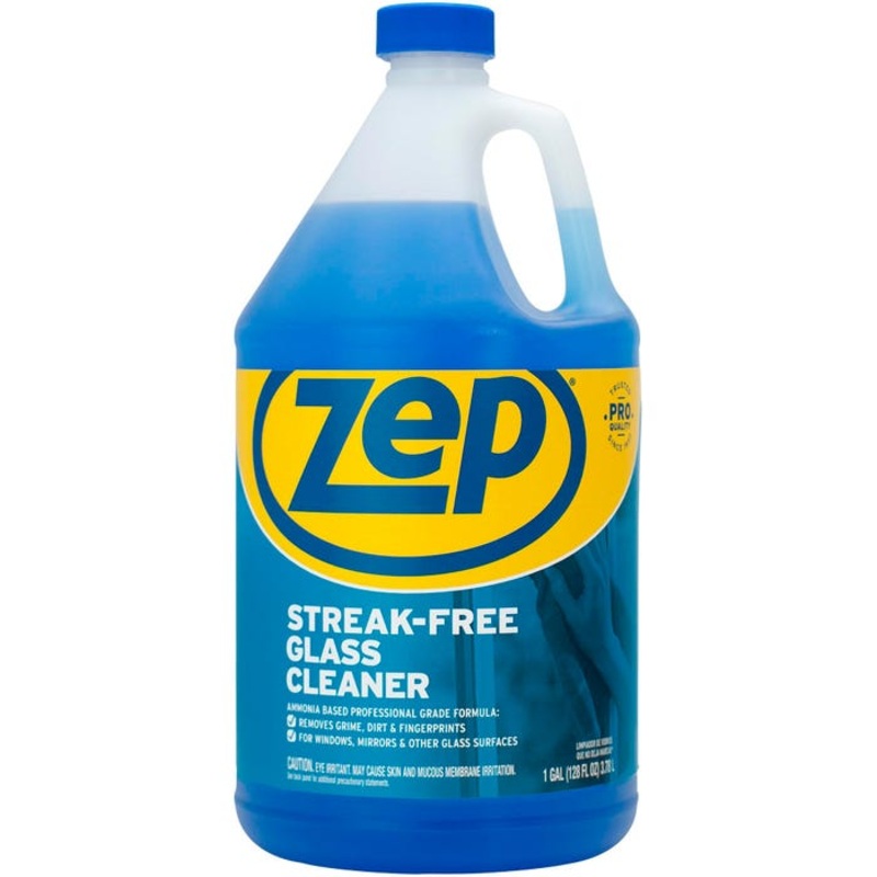 Zep Streak-free Glass Cleaner, 128 Fluid Ounces, Blue