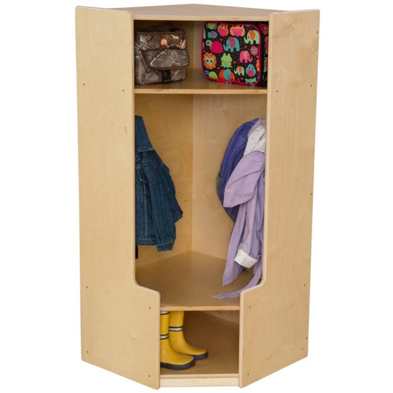 Wood Designs Corner Locker, 22-1/2 x 22-1/2 x 49 Inches