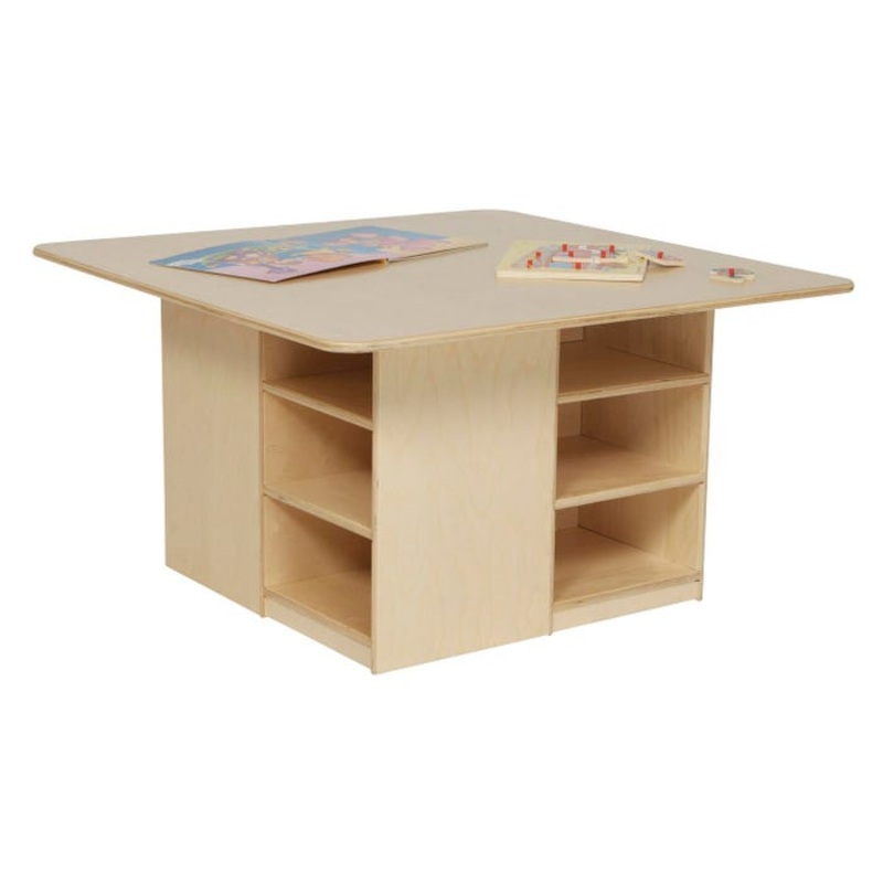 Wood Designs Cubby Table Without Trays, 36 x 36 x 20 Inches