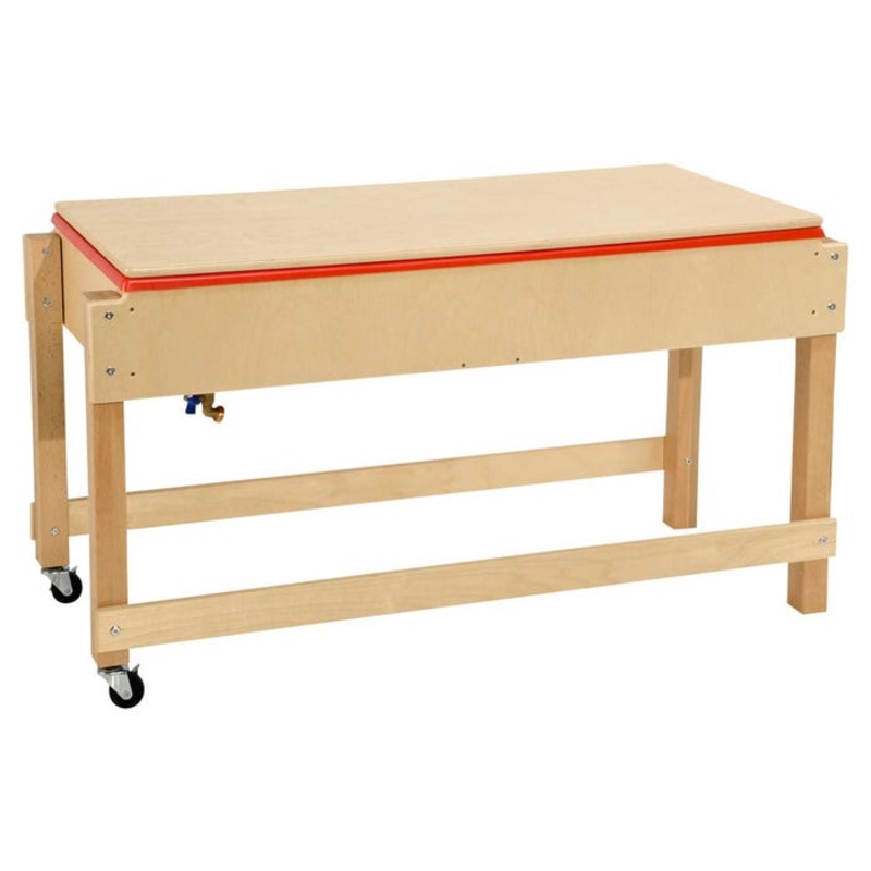 Wood Designs Sand and Water Table with Top/Shelf, 46 x 17 x 24 Inches