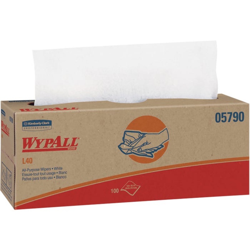WYPALL L40 Cloth-Like Cleaning Wipes, L40, 100 Sheets, Pack of 9