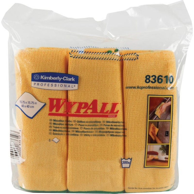 WYPALL Microfiber Cloths, Blue, Pack of 6