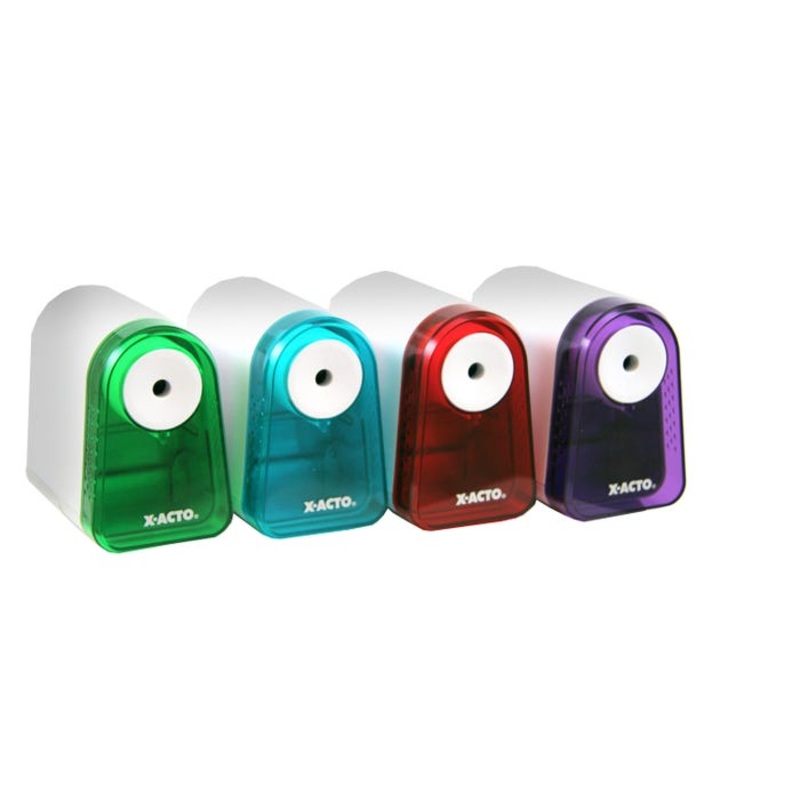 X-ACTO Mighty Mite Battery Operated Pencil Sharpener, Assorted