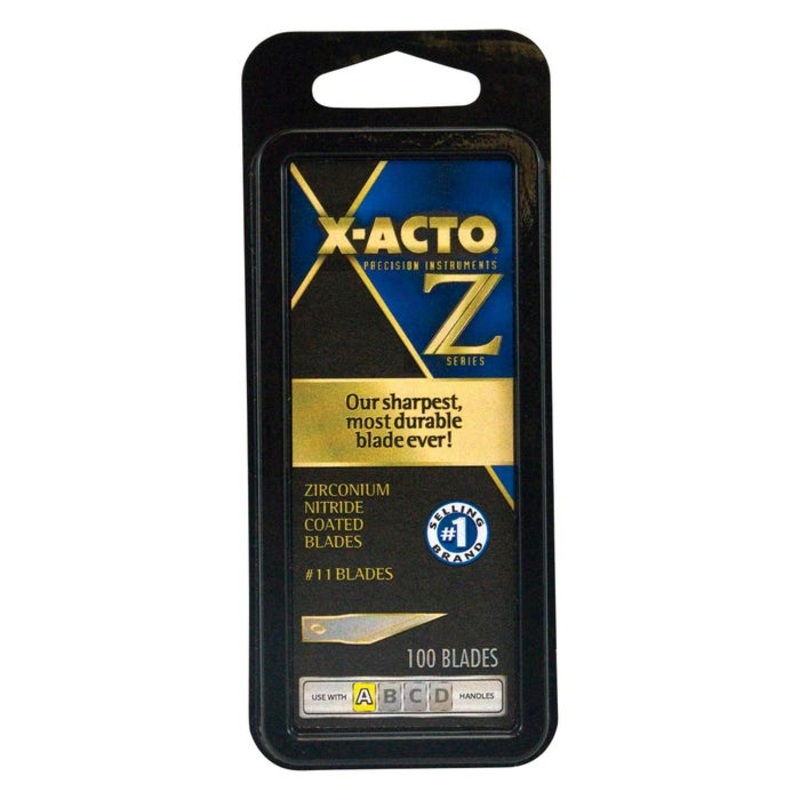 X-ACTO Z Series Replacement Blade, No. 11, Stainless Steel, Pack of 100