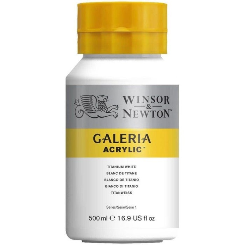 Winsor and Newton Galeria Acrylic Paint, Titanium White, 16.9 Ounce