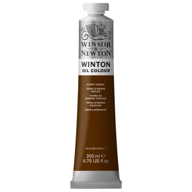 Winsor & Newton Winton Oil Color, 6.75 Ounce Tube, Burnt Umber