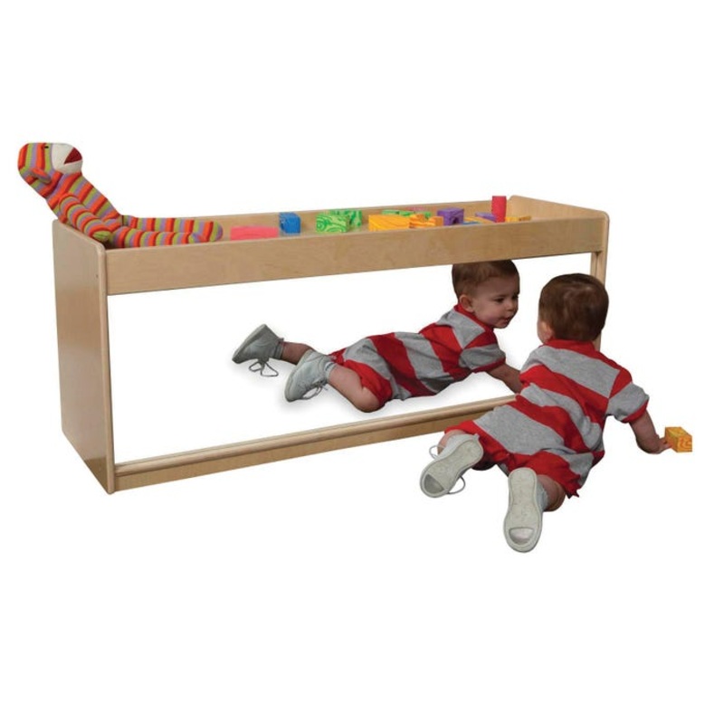 Wood Designs Infant Pull-Up Storage Unit with Shelf, 48 x 15 x 19 Inches
