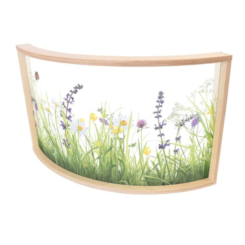Nature View Curved Divider Panel, 41 x 11 x 24 Inches