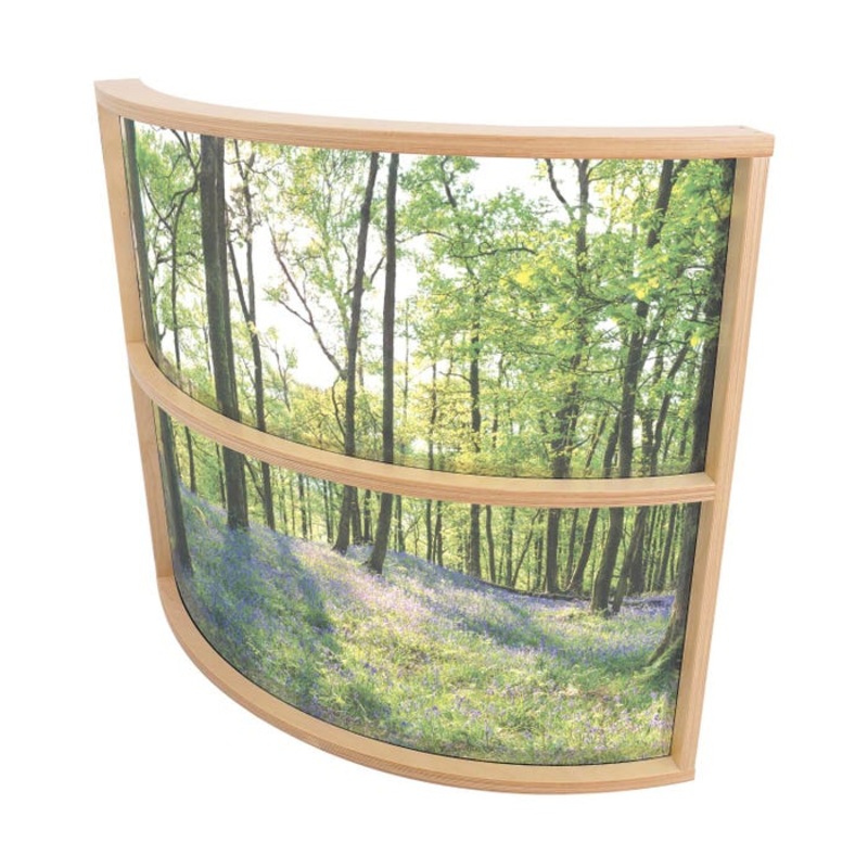 Nature View Curved Divider Panel, 41 x 11 x 36 Inches