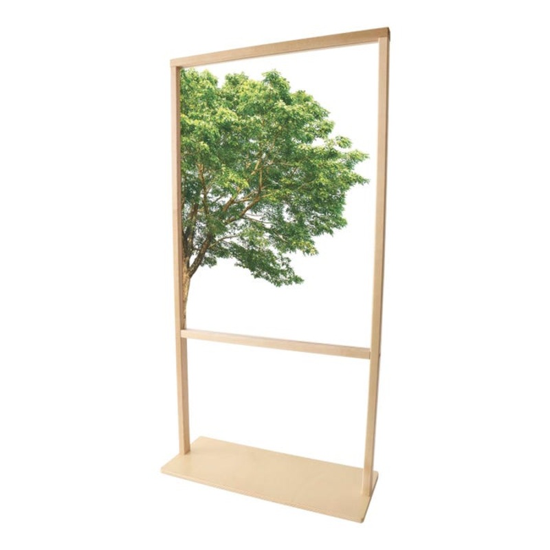 Nature View Floor Standing Partition, 25 x 10 x 49-1/2 Inches